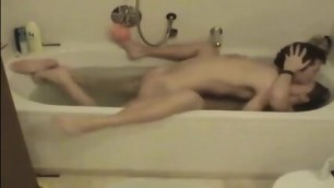 Couple Sex In Their Bath - Amateur Sex
