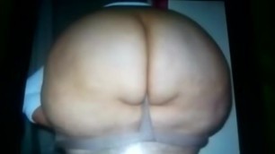 Hot Cum Tribute for this Sexy Big Fat BootyFull Massive Huge Large BBWBooty