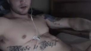 Straight Military Stud with a Big Dick Jerks off