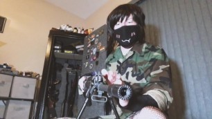 Femboy Field Strips his FAL (Extra Lube)