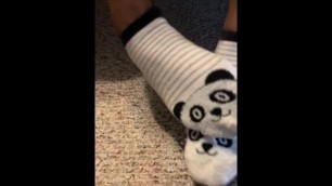 Teen Girl Takes off Boots Sock up Close ASMR