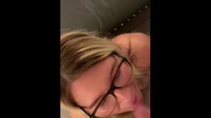 Facial from Horney Sexy Blonde Great Cum Shot