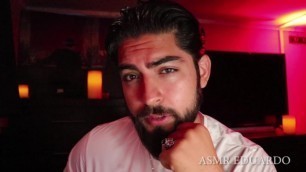 ASMR Handsome Male with Beard Ft. Deep Sexy Voice, Eating, & Yawning