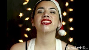 Merry Christmas! Holiday Blowjob and Facial! + Bonus Photo Session!