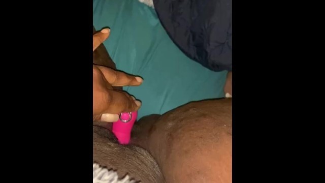 Chubby Ebony Toys Pussy little Pink Vibrator