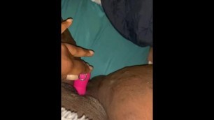 Chubby Ebony Toys Pussy little Pink Vibrator