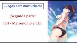 ¡segunda Parte! Rol Hentai En La Playa. JOI - CEI En Español.