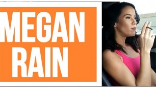 SMOKING WITH MEGAN RAIN IN THE CAR