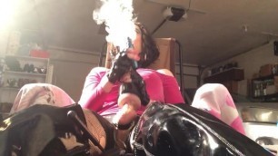 Smoking Alektra no 38 with Cumshot