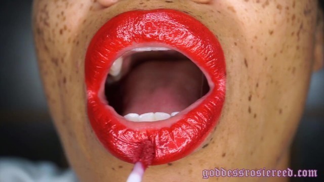 Goddess Rosie Reed Lipstick Fetish POV Red Lipstick Lip Fetish JOI