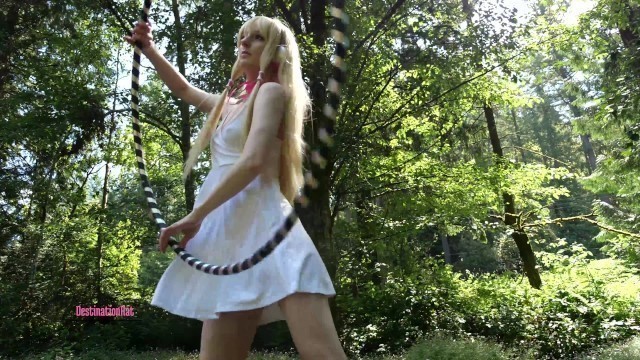 Chi from Chobits Hula Hooping