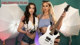 Busty Rockstar Skylar Vox Seduced By Lesbian Photographer