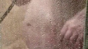 Wife Debbie in the shower