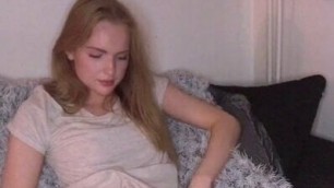 (OF) TSTY Big Dick Blond Femboy Almost Self Facial