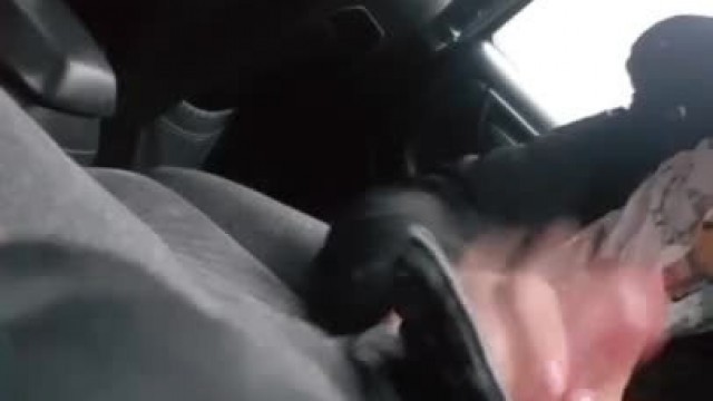 Granny Blowjob my Dick in Car