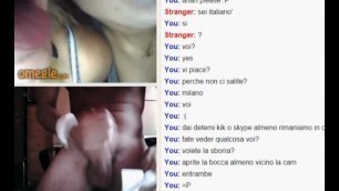 2 italian omegle girls want my cumshot in mouth