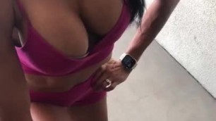 Perfect Tits on this Girl from the Gym