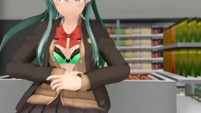 [MMD R-18] Suzuya Shoots Porn in a Convenience Store