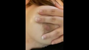 short snapchat video, playing with my tits.