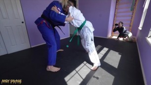 Jiu Jitsu Lessons Turn into DOMINANT SEX with Coach Andy Savage